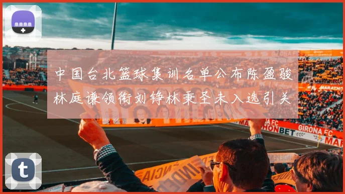 中国台北篮球集训名单公布陈盈骏林庭谦领衔刘铮林秉圣未入选引关注